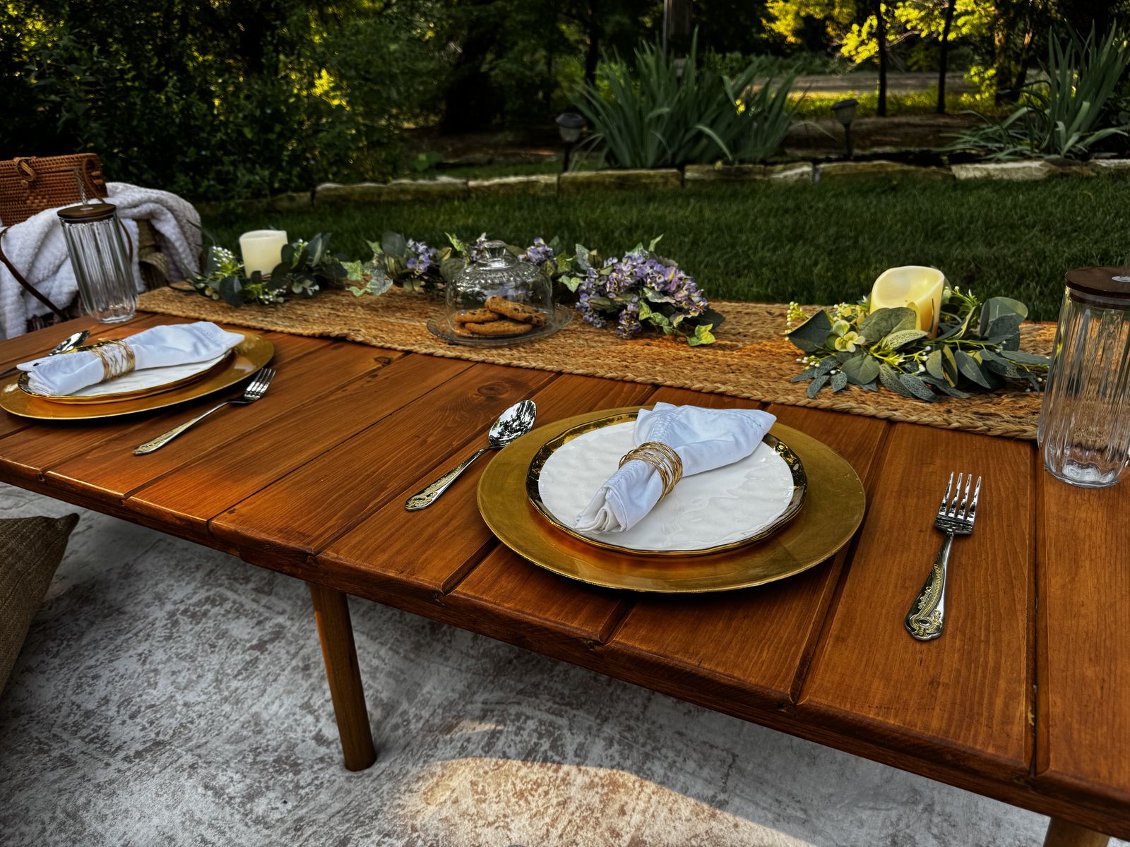 Styled picnic table set for four by Ready. Set. Picnic. in Wichita, Kansas