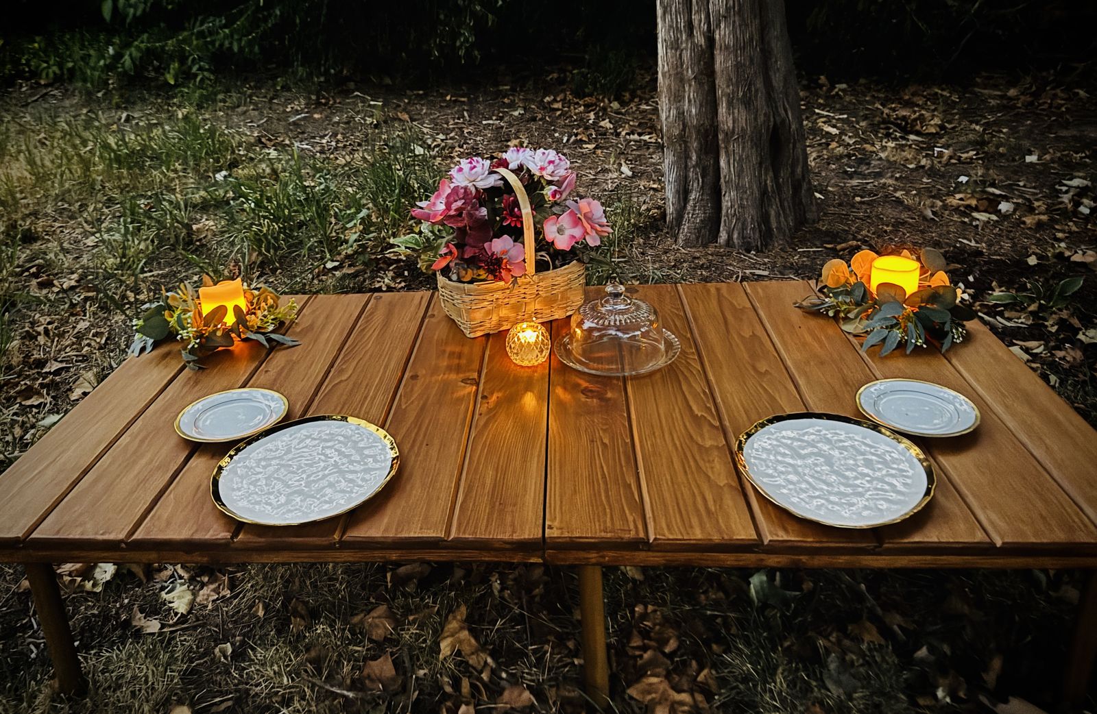 Evening picnic setup in Wichita by Ready. Set. Picnic.