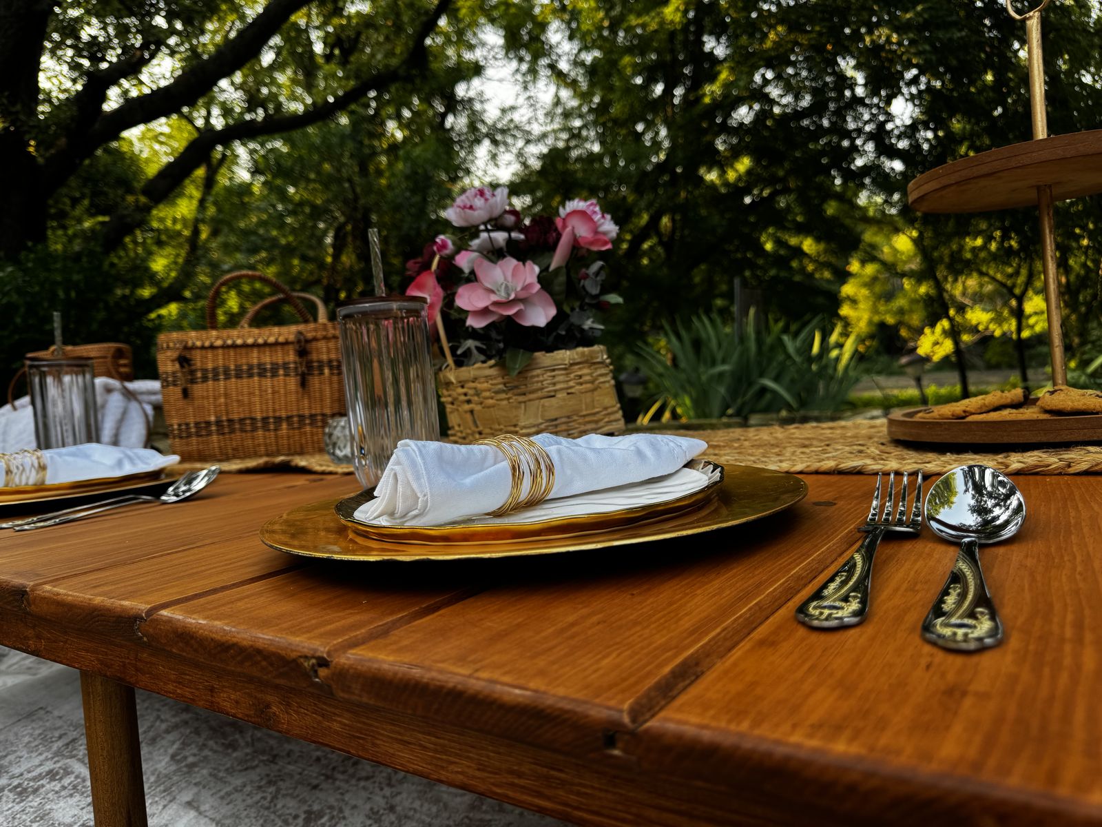 Blushing Garden styled picnic setup by Ready. Set. Picnic. in Wichita, Kansas