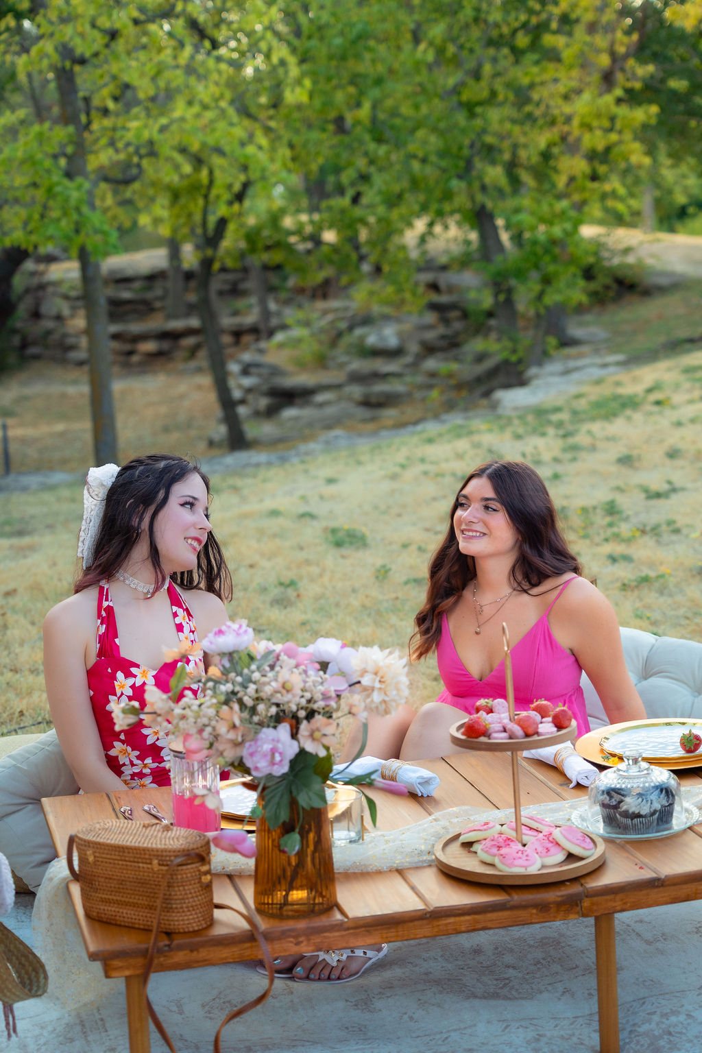 Rose Gold picnic setup detail — Ready. Set. Picnic. Wichita